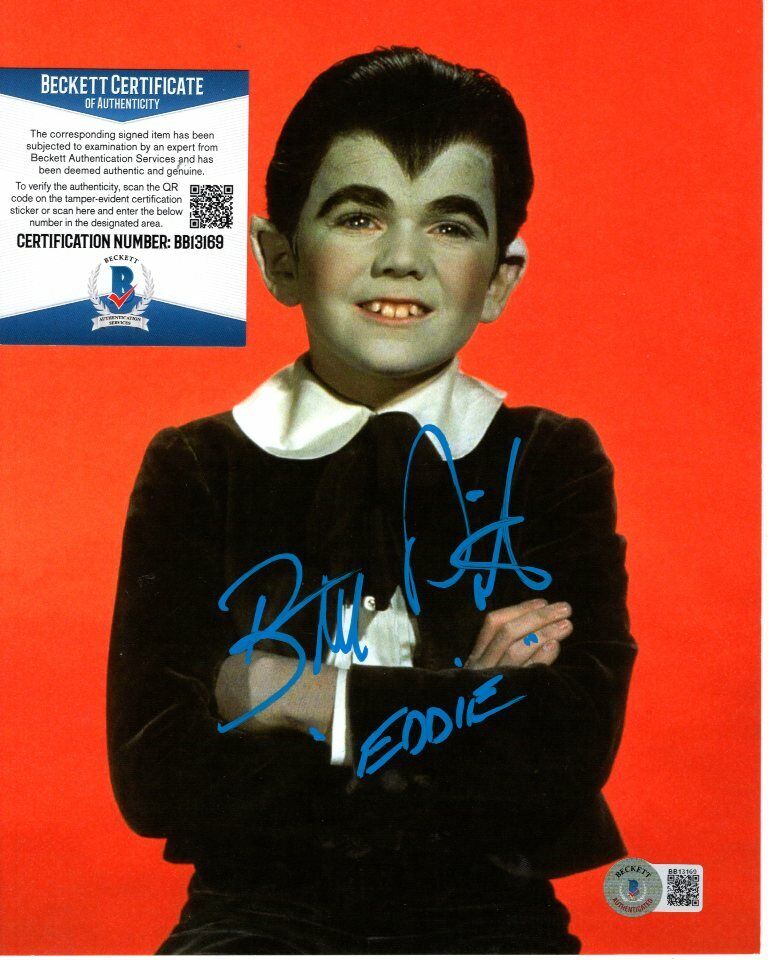 BUTCH PATRICK signed THE MUNSTERS EDDIE 8x10 Photo Poster painting Beckett BAS