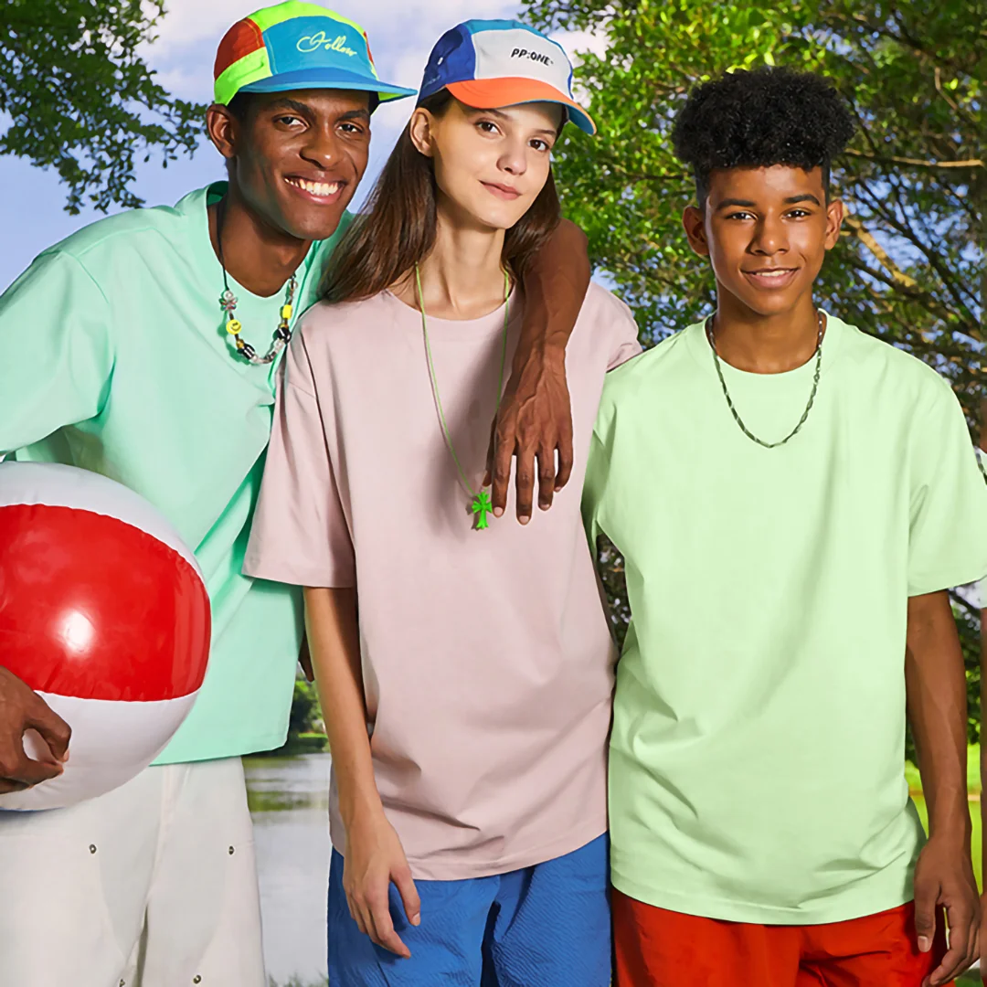 Solid color blank relaxed T-shirt