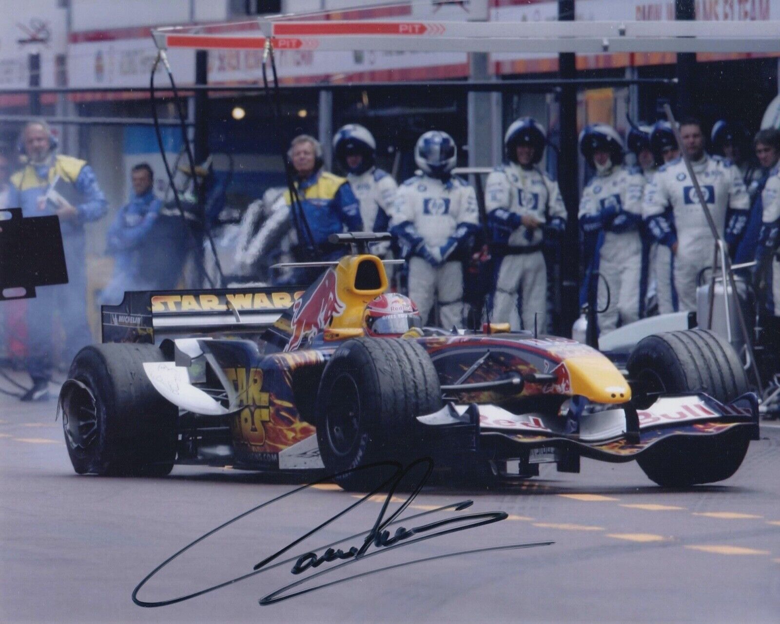 Vitantonio Liuzzi Hand Signed 10x8 Photo Poster painting F1 Autograph Red Bull Racing 8