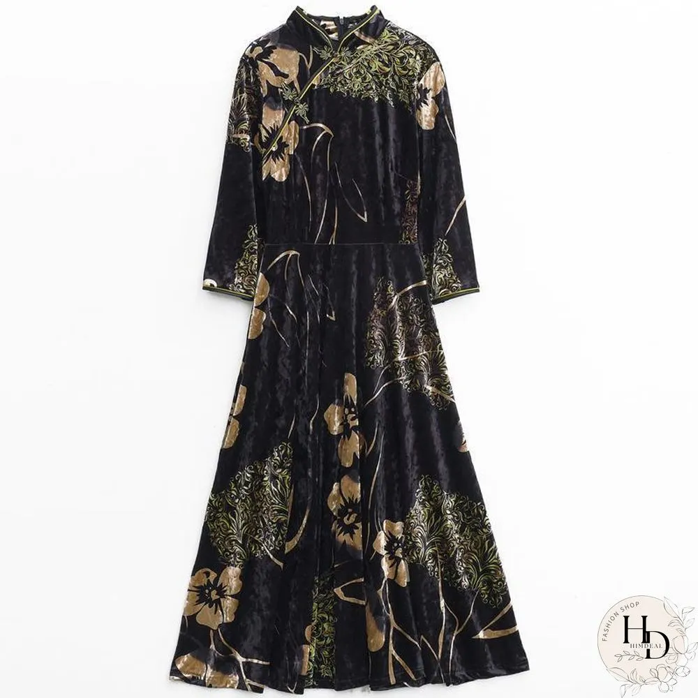 Chinese Style Elegant Loose Cheongsam Dress
