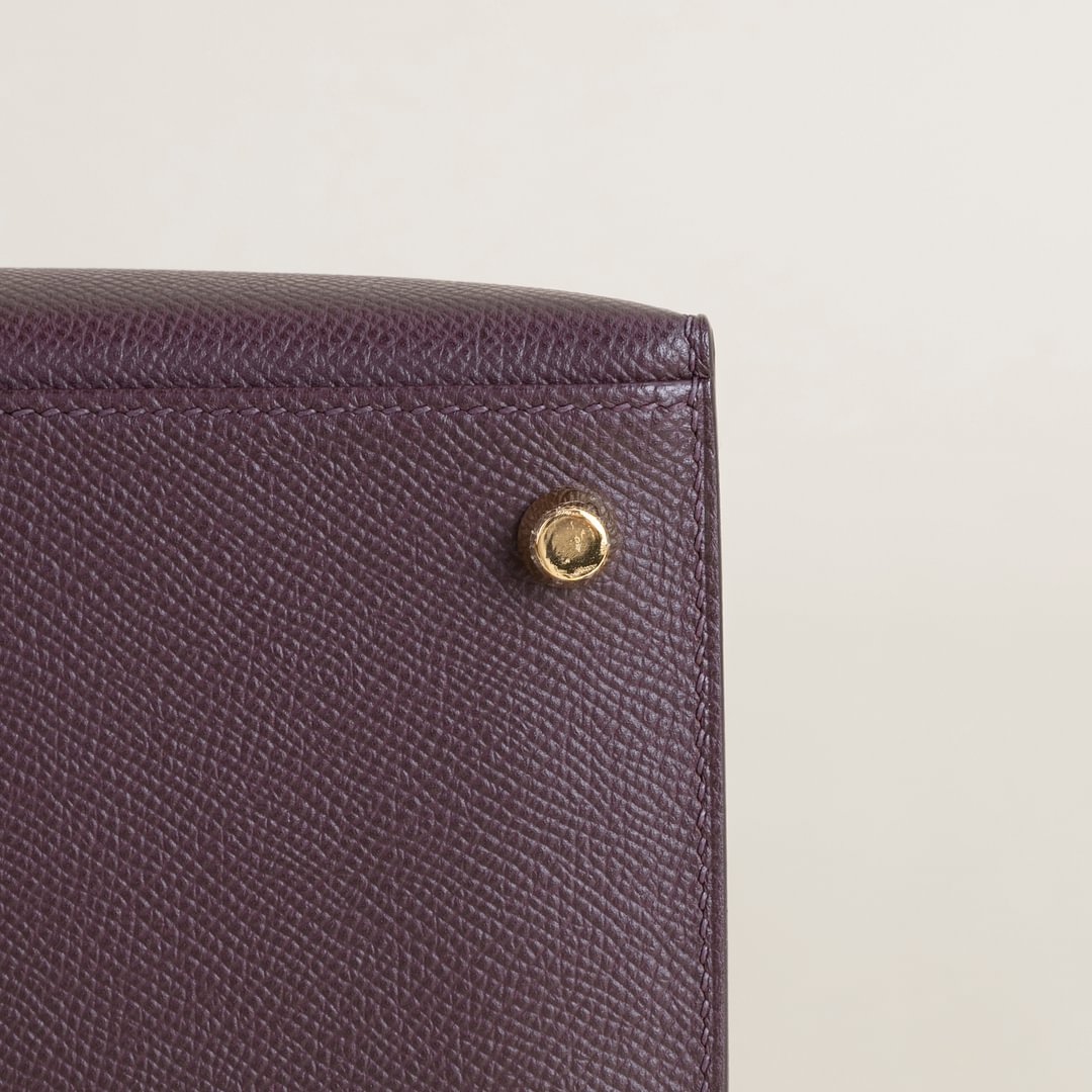 Kelly28 Epsom 0G Rouge sellier GHW