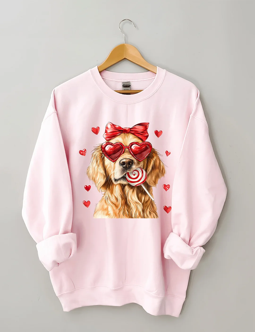 Cute Valentine Golden Retriever Sweatshirt
