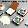5D DIY PU Diamond Art Note Box with 160 Sheets Paper Memo Pad Holder (Chicken)