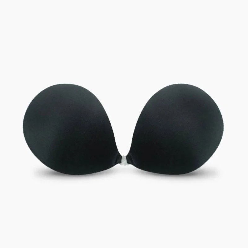 Adhesive invisible gathering bras