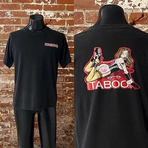 pornhint Pornhint 90s/00s HustlerÕsTaboo Fetish Magazine Promo T-Shirt. Vintage 1990s/2000s Hustlers Taboo Promo Tee Made in USA - Large 21" x 27"