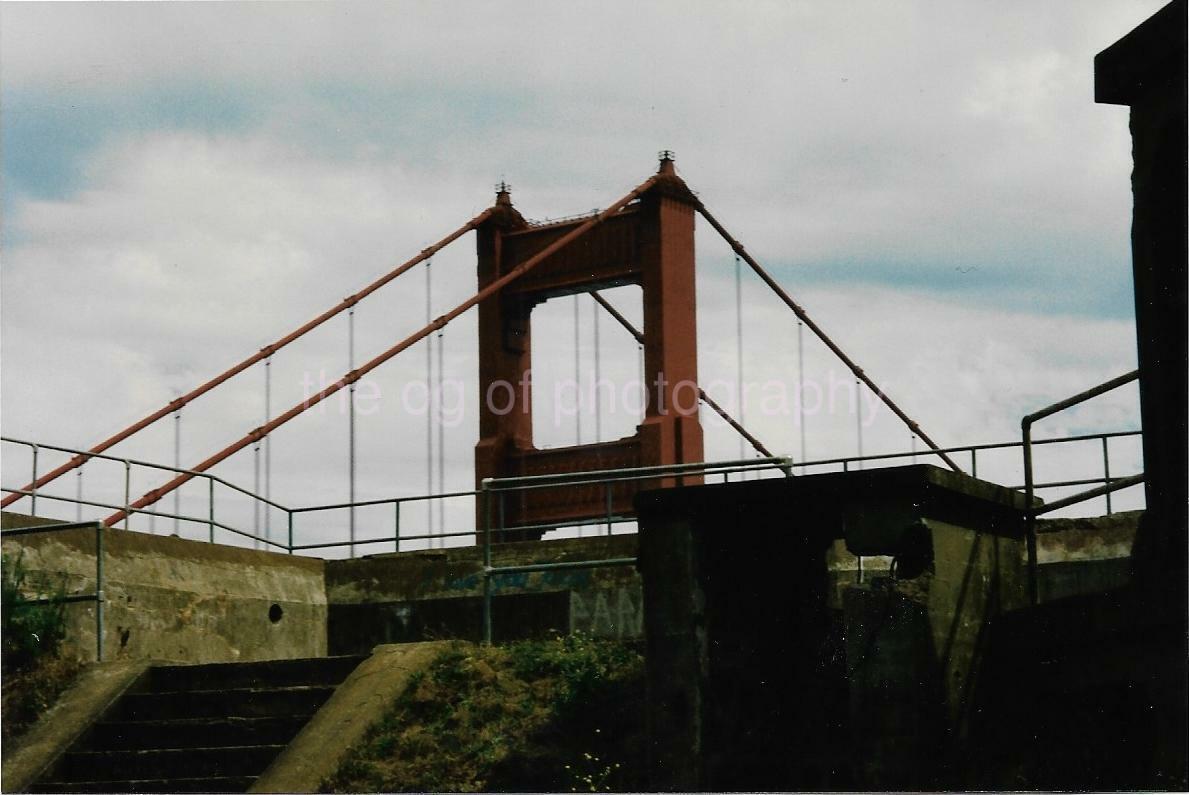 San Francisco Bridge Abstract FOUND Photo Poster painting ColorOriginal 910 4 C