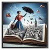 (Stamped/Counted) Movie Characters In The Book-11CT Cross Stitch 50*50cm/19.69*19.69in tapestrymarket