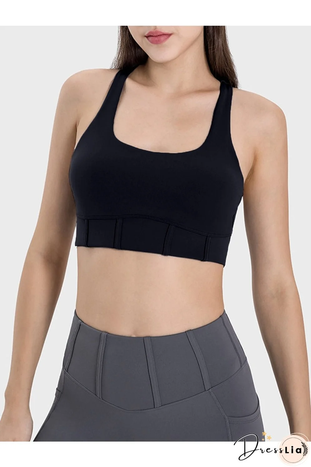 Millennia Square Neck Wide Strap Active Tank