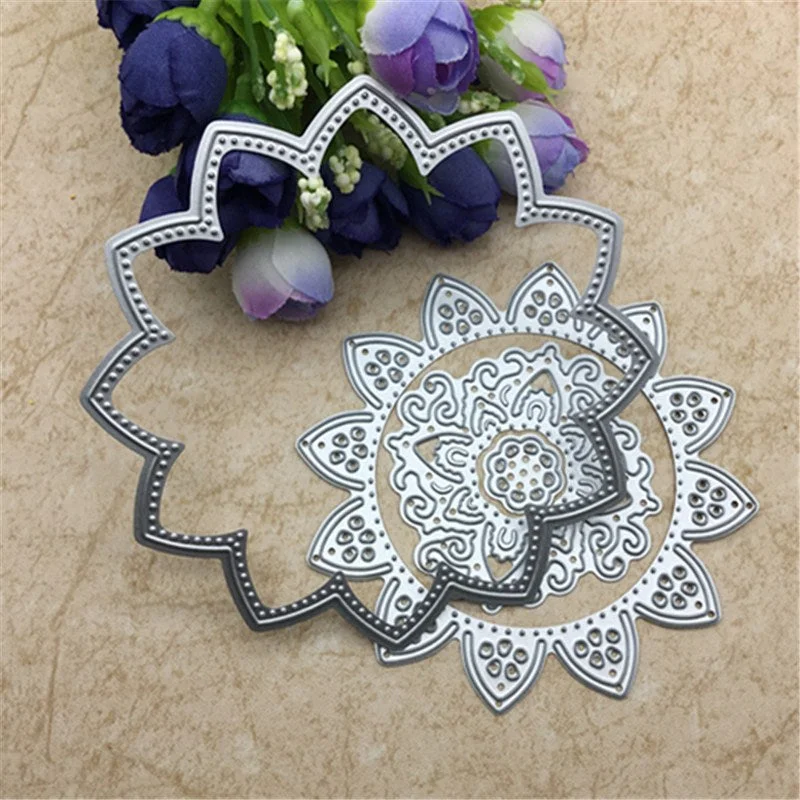 New Flower Doily Metal Cutting Dies Stencils for DIY Scrapbooking/photo album Decorative Embossing DIY Paper Cards