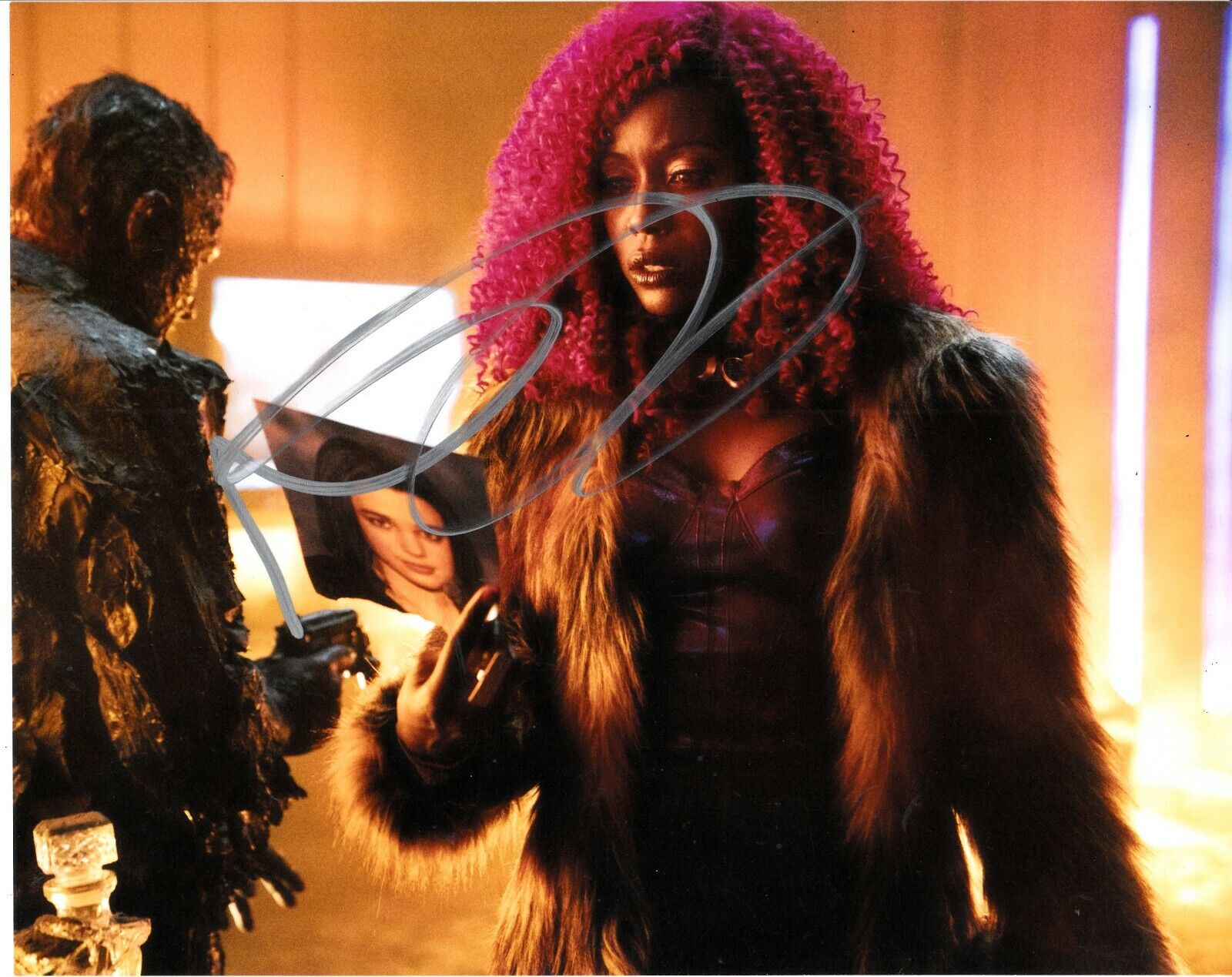 ANNA DIOP SIGNED TITANS Photo Poster painting UACC REG 242 (2)