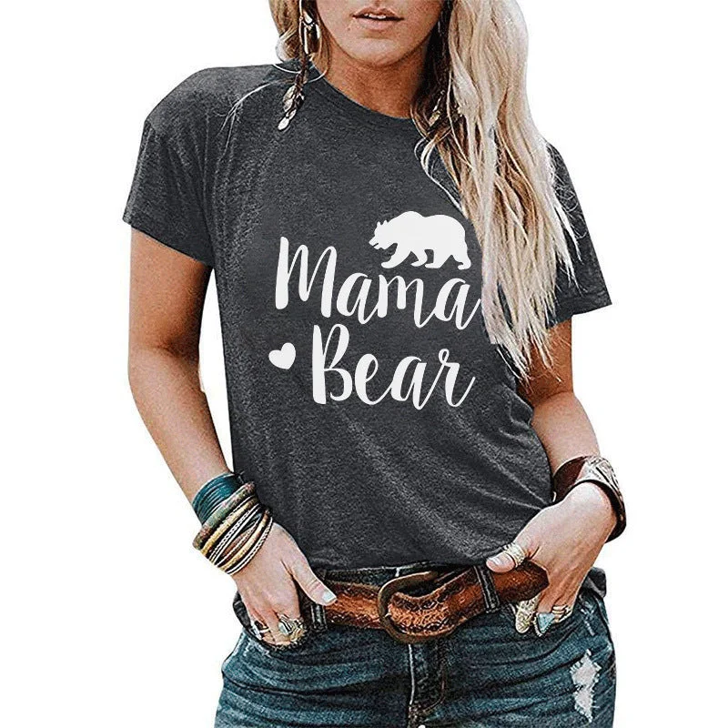 Mama Bear Printed T-shirt