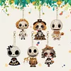 6pcs DIY Diamond Art Keychains Halloween Scary Doll Kits