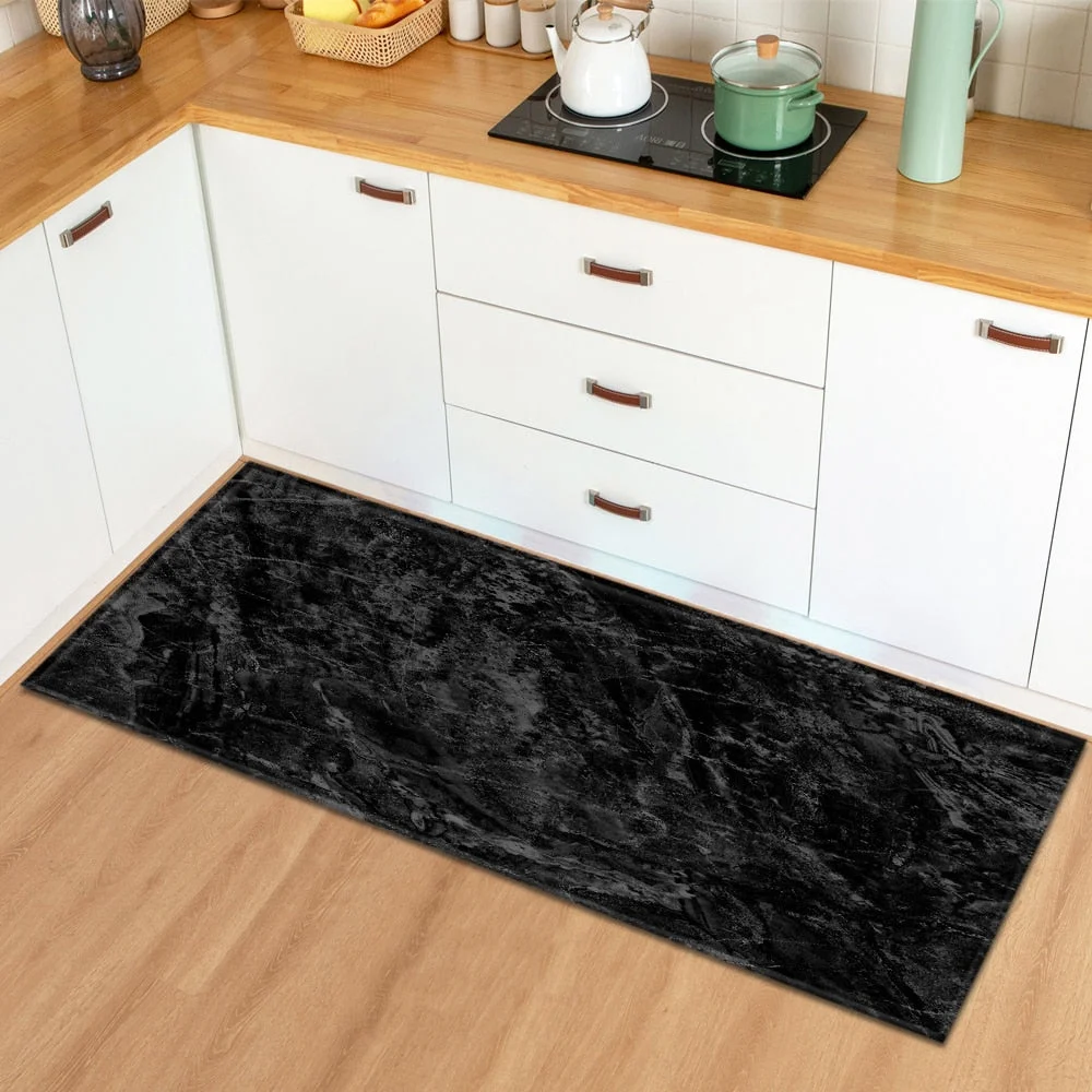 Marble Home Entrance Doormat Kitchen Rug Hallway Bath Anti-Slip Floor Mats Bedroom Bedside Balcony Living Room Decoration Carpet