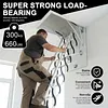 [US Local Warehouse] Ceiling Mounted Attic Ladder w/Handrails Retractable Loft Stairs 660LBS Capacity