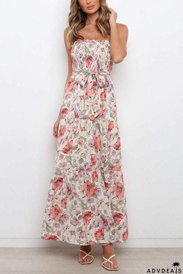 Love In The Air Tiered Floral Maxi Dress