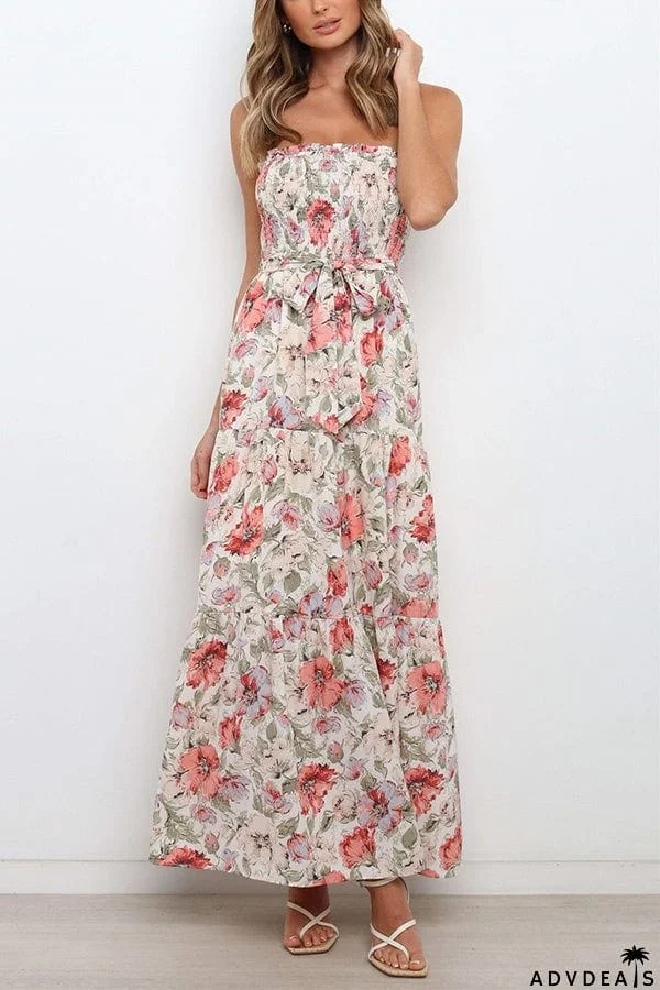 Love In The Air Tiered Floral Maxi Dress
