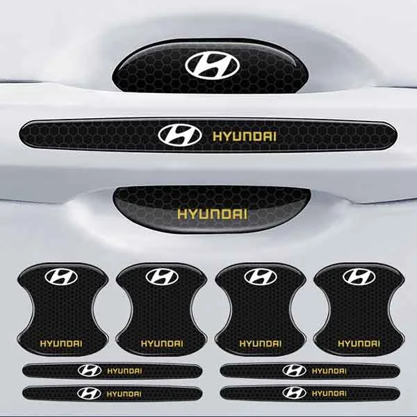 Carbon fiber car door handle cup cover (4PCS)