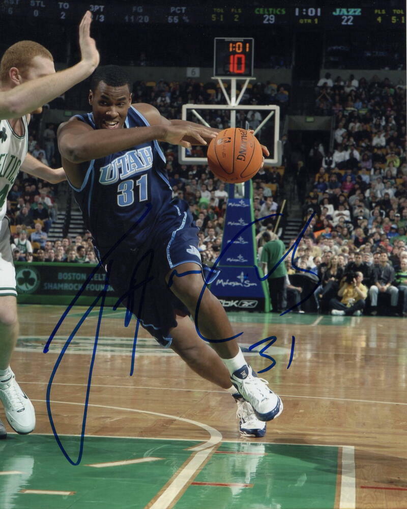 JARRON COLLINS SIGNED AUTOGRAPH 8X10 Photo Poster painting - STANFORD STAR, UTAH JAZZ, JASON B