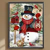 Christmas Snowman-Full Round Diamond Painting 30*40CM
