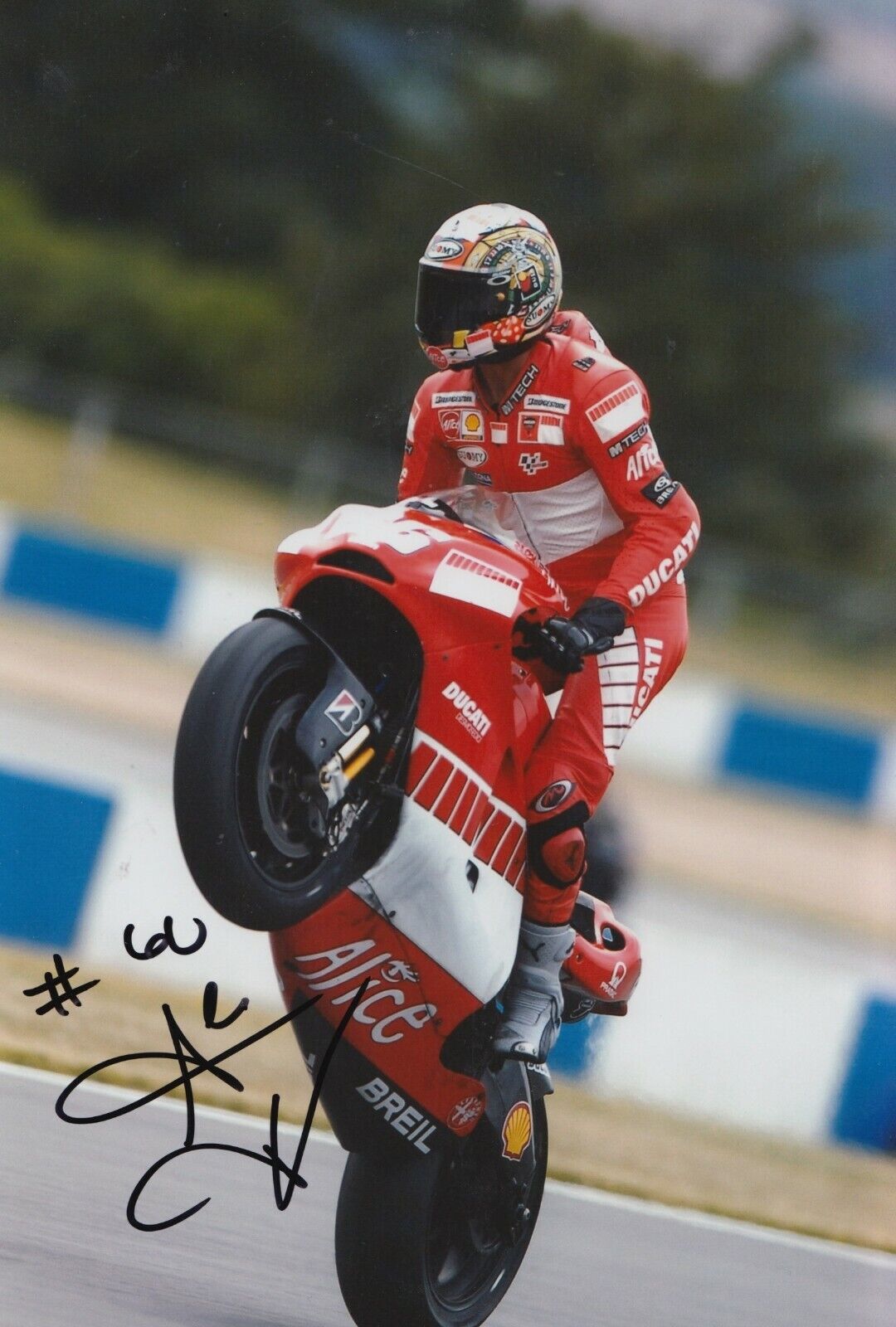 Alex Hofmann Hand Signed 12x8 Photo Poster painting - MotoGP Autograph 2.