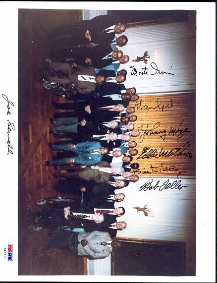 Dickey Mathews Etc Signed By 7 Autograph 8x10 Psa/dna