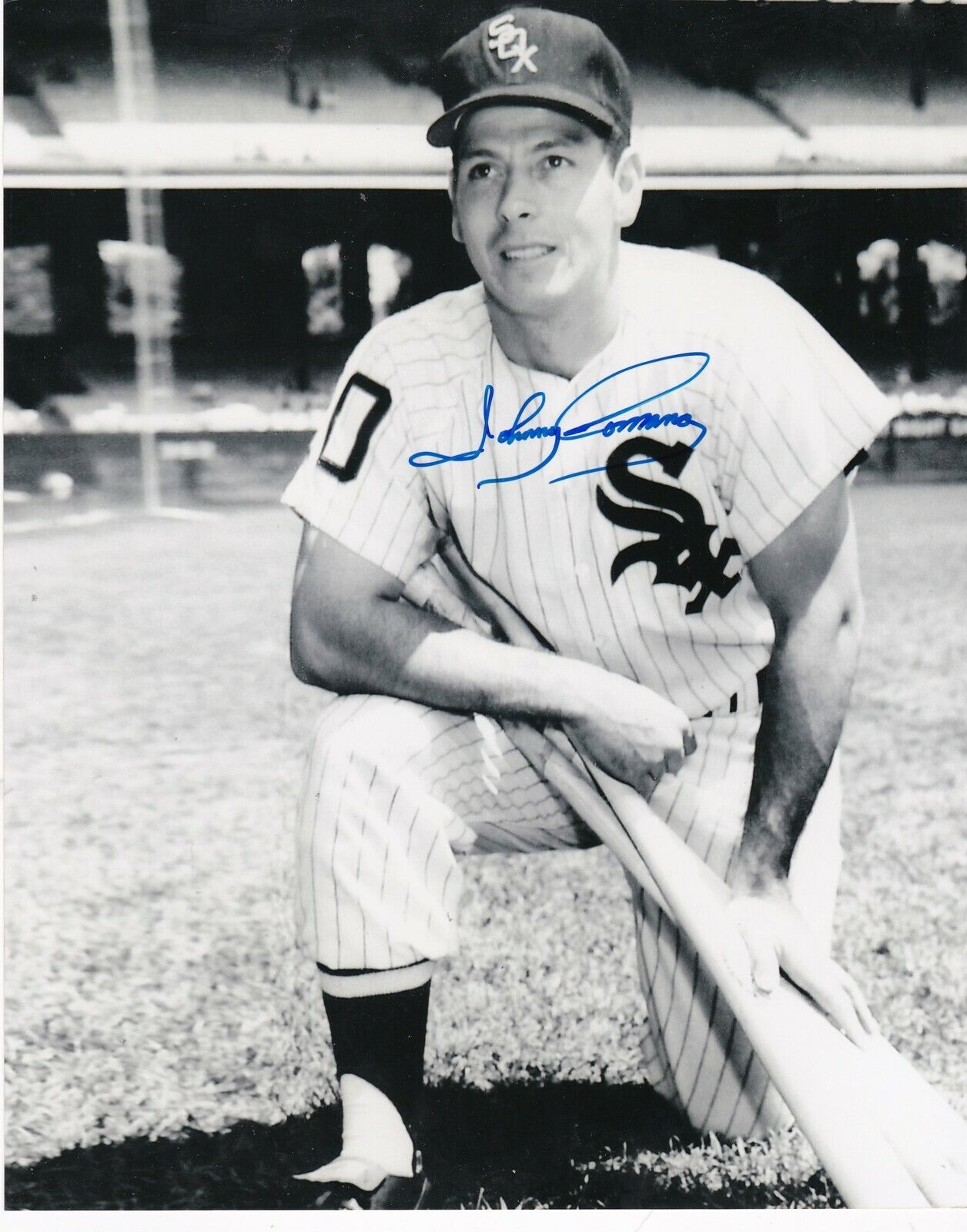 JOHNNY ROMANO CHICAGO WHITE SOX ACTION SIGNED 8x10