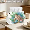 (25cm)Sea Turtle PU DIY Diamond Painting Tissue Box for Beginners Adults Home