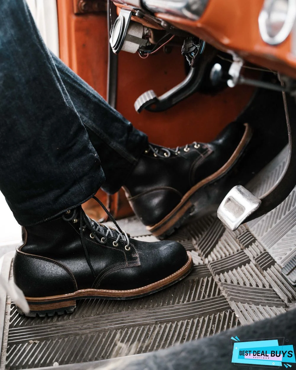 Cow Split Leather Men Boots Comfortable Boots Men Footwear Rubber Ankle Boots Men's Shoes