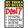 Tool Rules - Vintage Metal Signs(12*16Inch) 