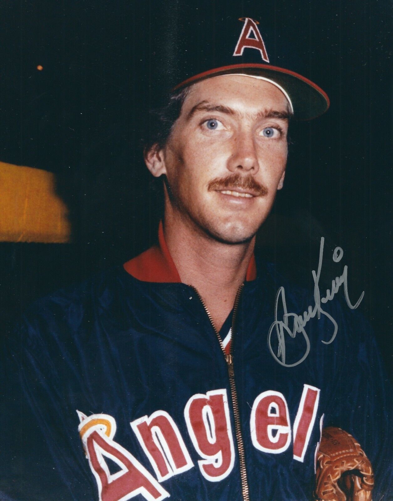 AUTOGRAPHED BRUCE KISON 8X10 California Angels Photo Poster painting W/COA