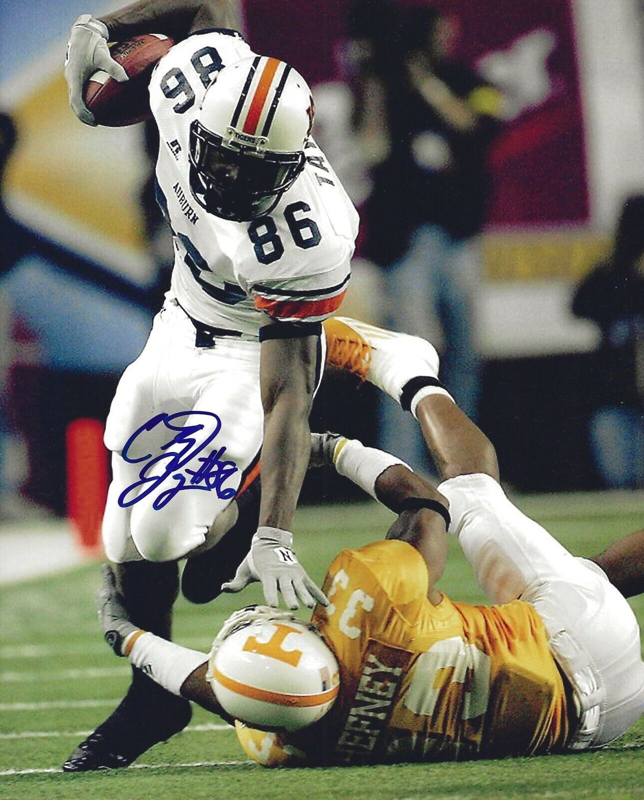 Courtney Taylor signed Auburn Tigers 8x10 Photo Poster painting autographed