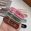 10PCS Matte Plain Colors Hair Clips Barrettes