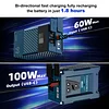 Mini V Mount Battery 99W 14.8V 6689mAh with PD 60W USB-C Fast Charging, with DTAP,DC, USB-A,LEMO, LED Screen for Camera, Camcorder, Monitor, Video Ligh