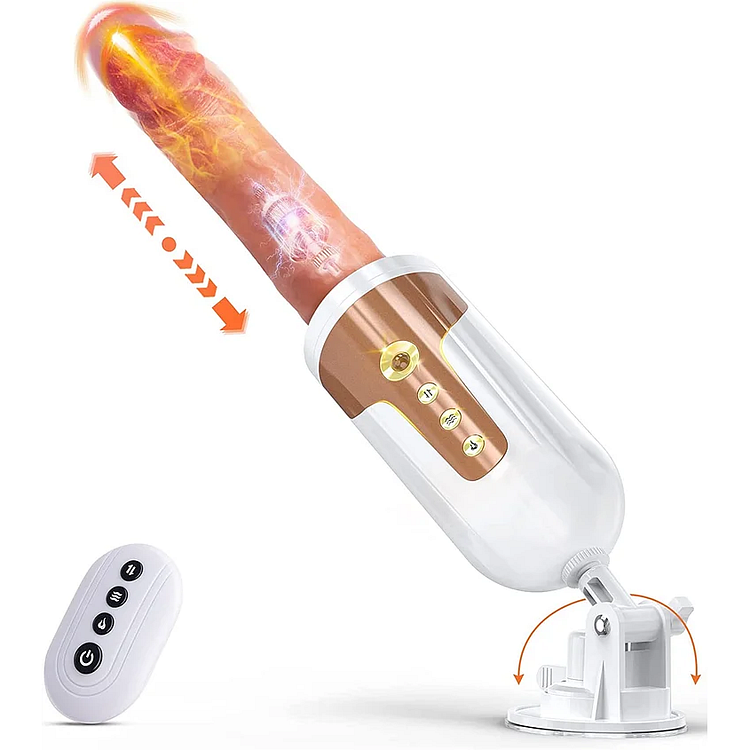 Gerald - Remote Control 5 Vibration & 5 Thrusting Mode Automatic Thrusting Dildo G-spot Vibrator