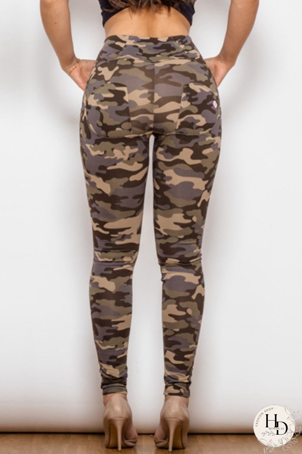 Camouflage Print Jeans