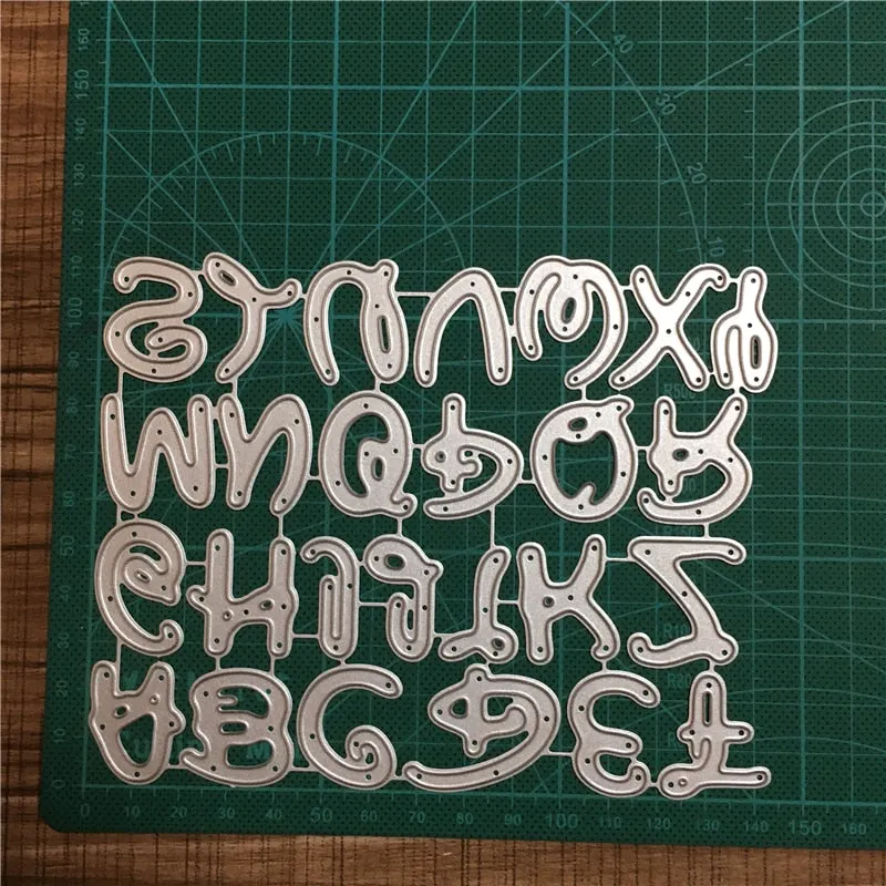 New Letter Dies Metal Cutting Dies Scrapbooking For Card Making Metal Craft Dies Alphabet Die Cuts Embossing