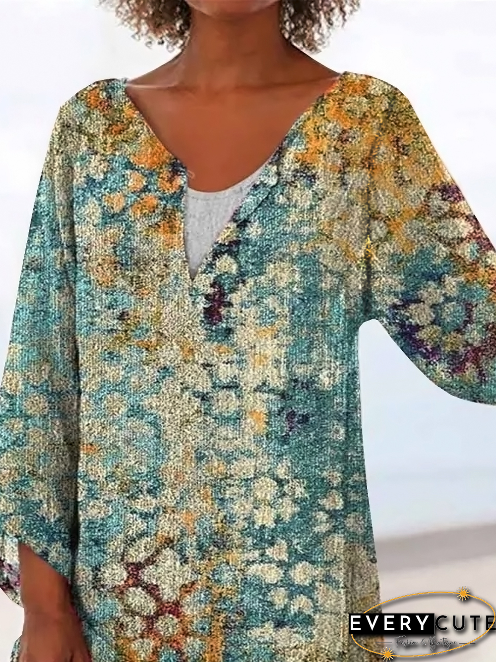 Ethnic Casual Loose Tops