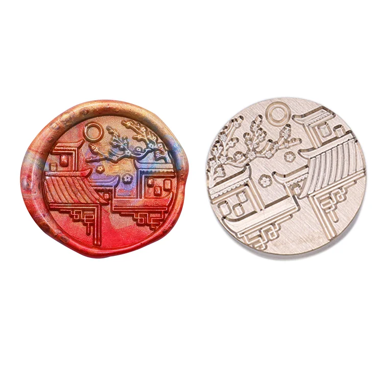 Diy Fire Lacquer Round Sealing Wax Stamp Head 25Mm gbfke