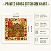 Stamped Cross Cross cross stitch kit for Adults Harvest Cabin Scene 11CT 45x45cm tapestrymarket