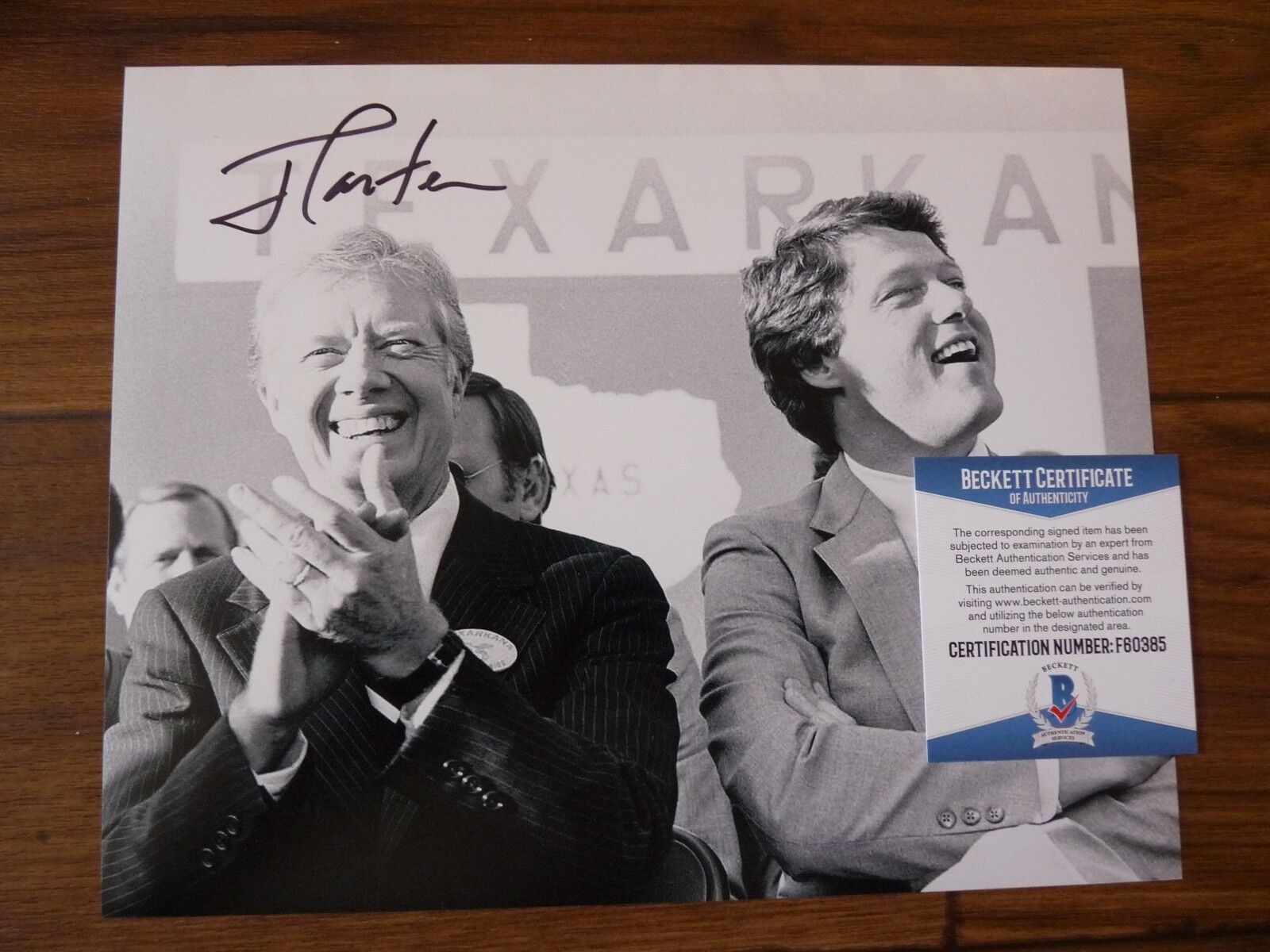 President Jimmy Carter Signed Autographed 8x10 Photo Poster painting W Clinton Beckett Certified