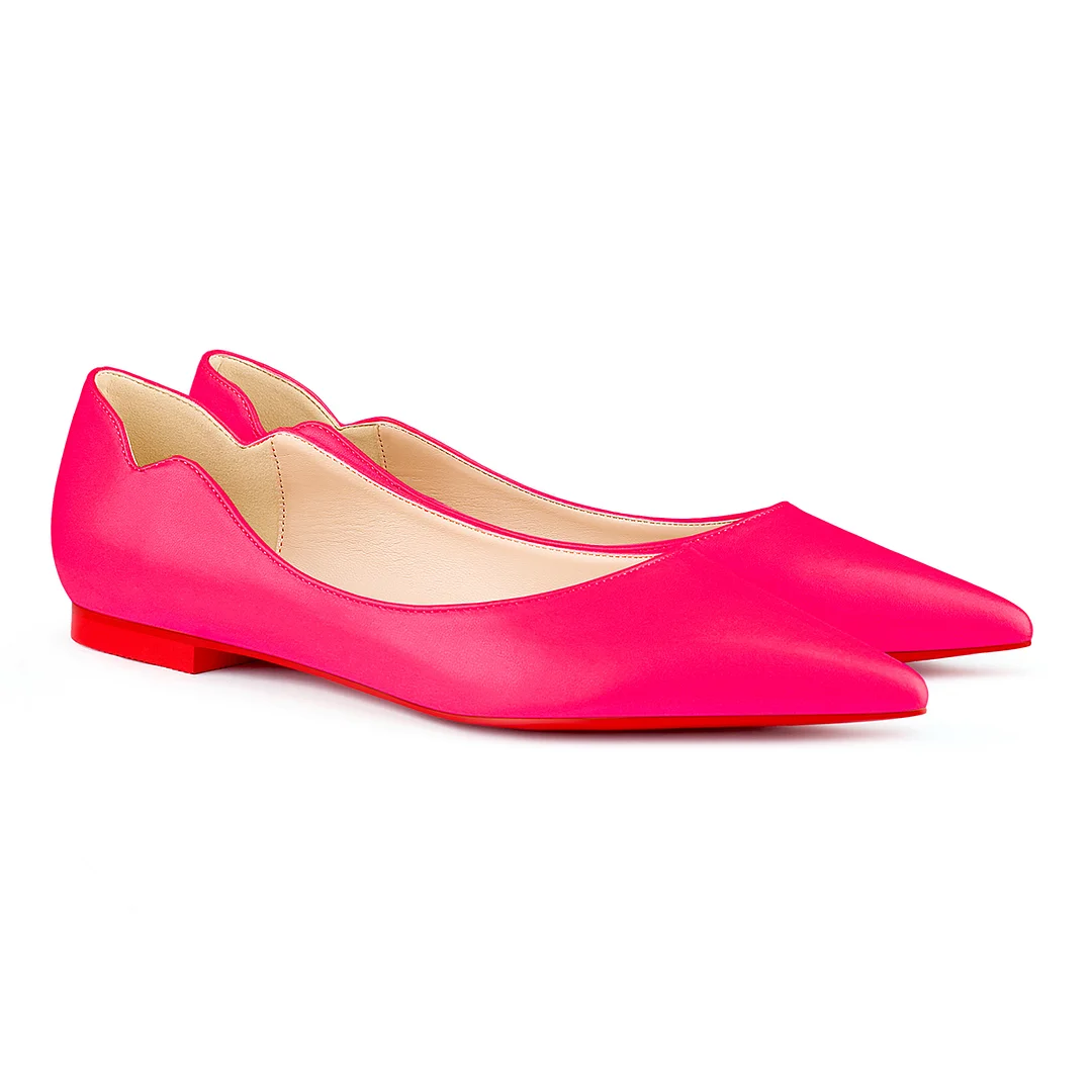 Women's Flats Pointed Toe Internal Increase Chunky Heels Red Bottom Kitten Heels Hot Chickita Daily Pumps for Women-MERUMOTE