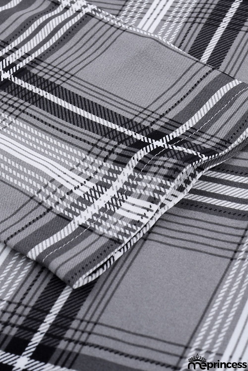 Plaid Drape Cardigan