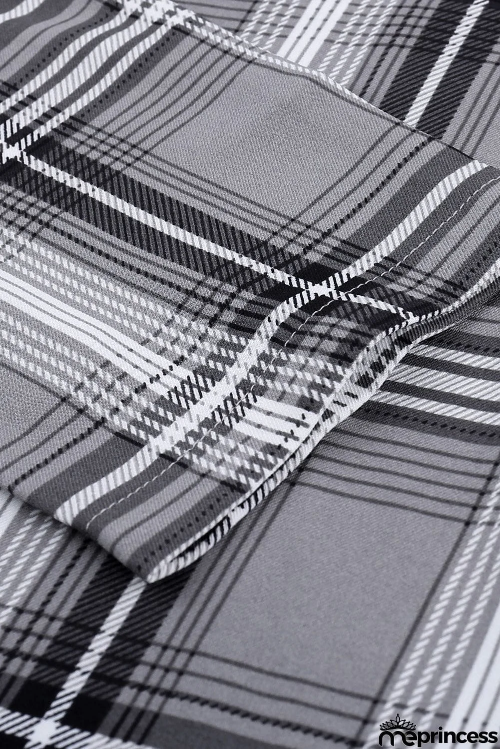 Plaid Drape Cardigan