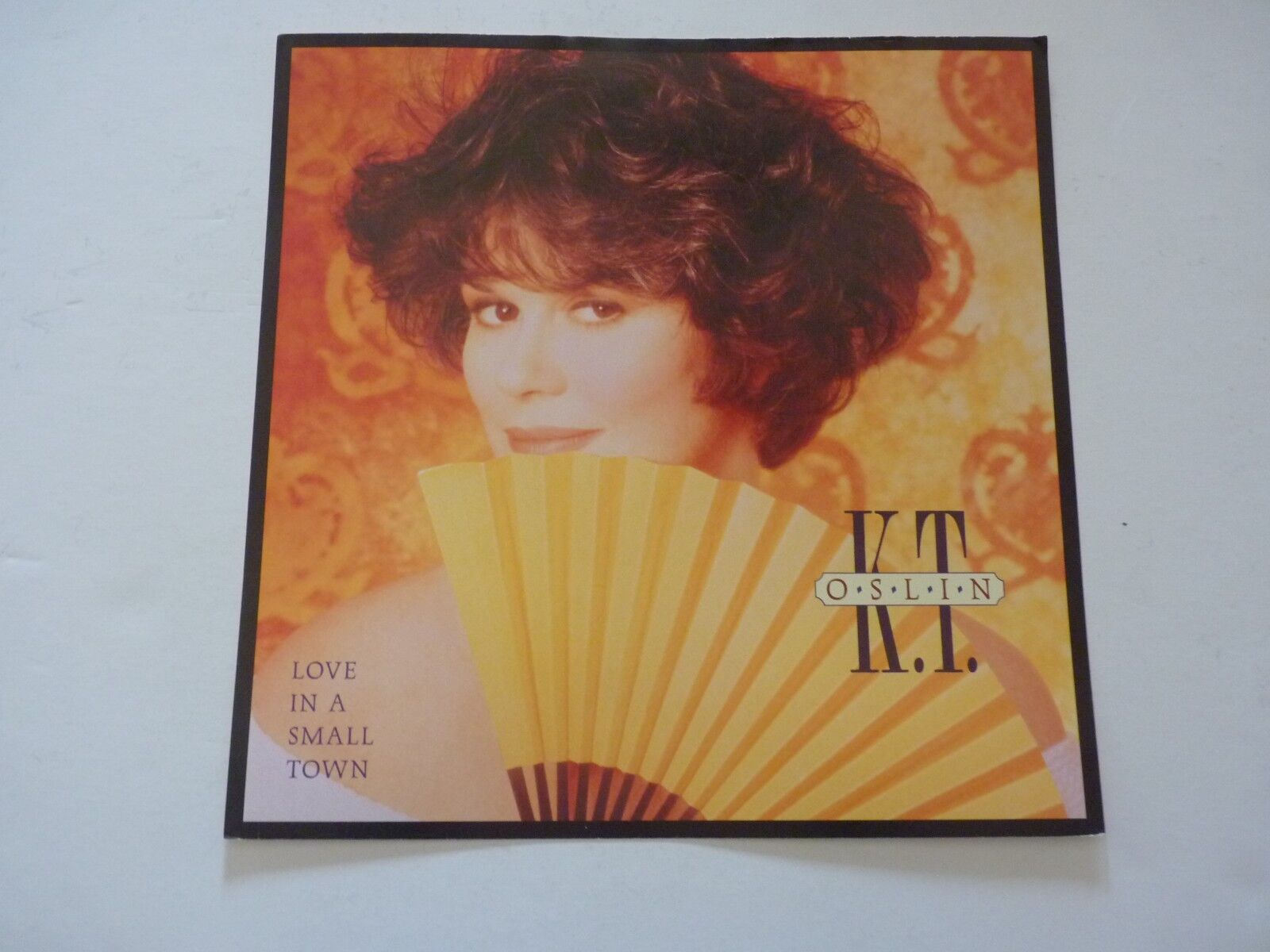 K.T. Oslin Love in a Small Town 1990 LP Record Photo Poster painting Flat 12x12 Poster