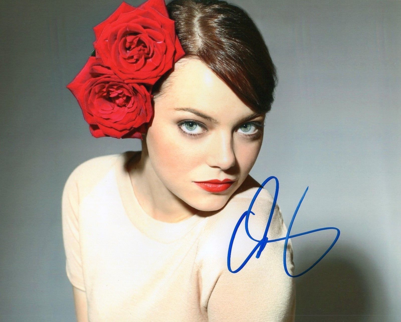 EMMA STONE AUTOGRAPHED SIGNED A4 PP POSTER Photo Poster painting PRINT 2