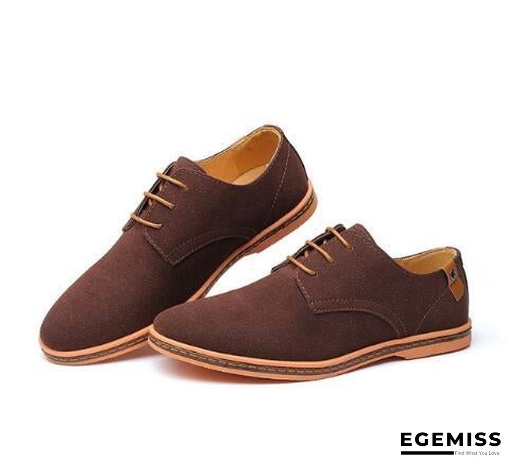 Big Size Suede Leather Men Shoes Oxford Casual Classic Shoes Comfortable Footwear | EGEMISS
