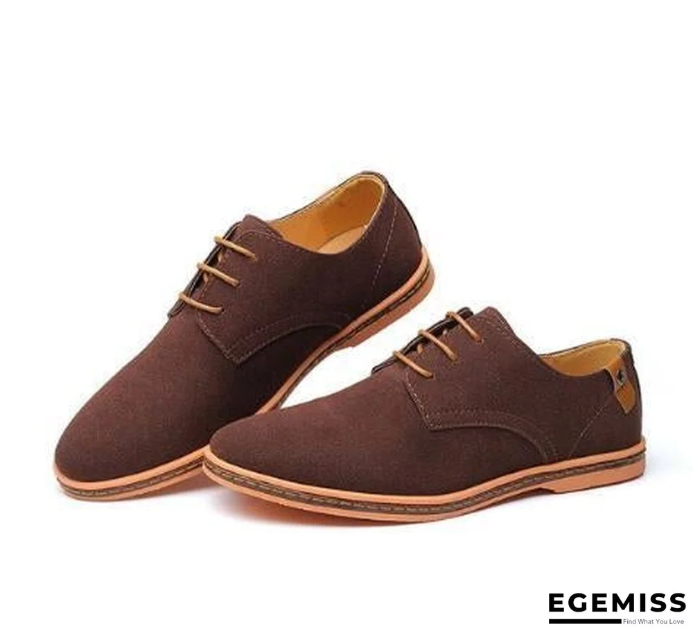 Big Size Suede Leather Men Shoes Oxford Casual Classic Shoes Comfortable Footwear | EGEMISS