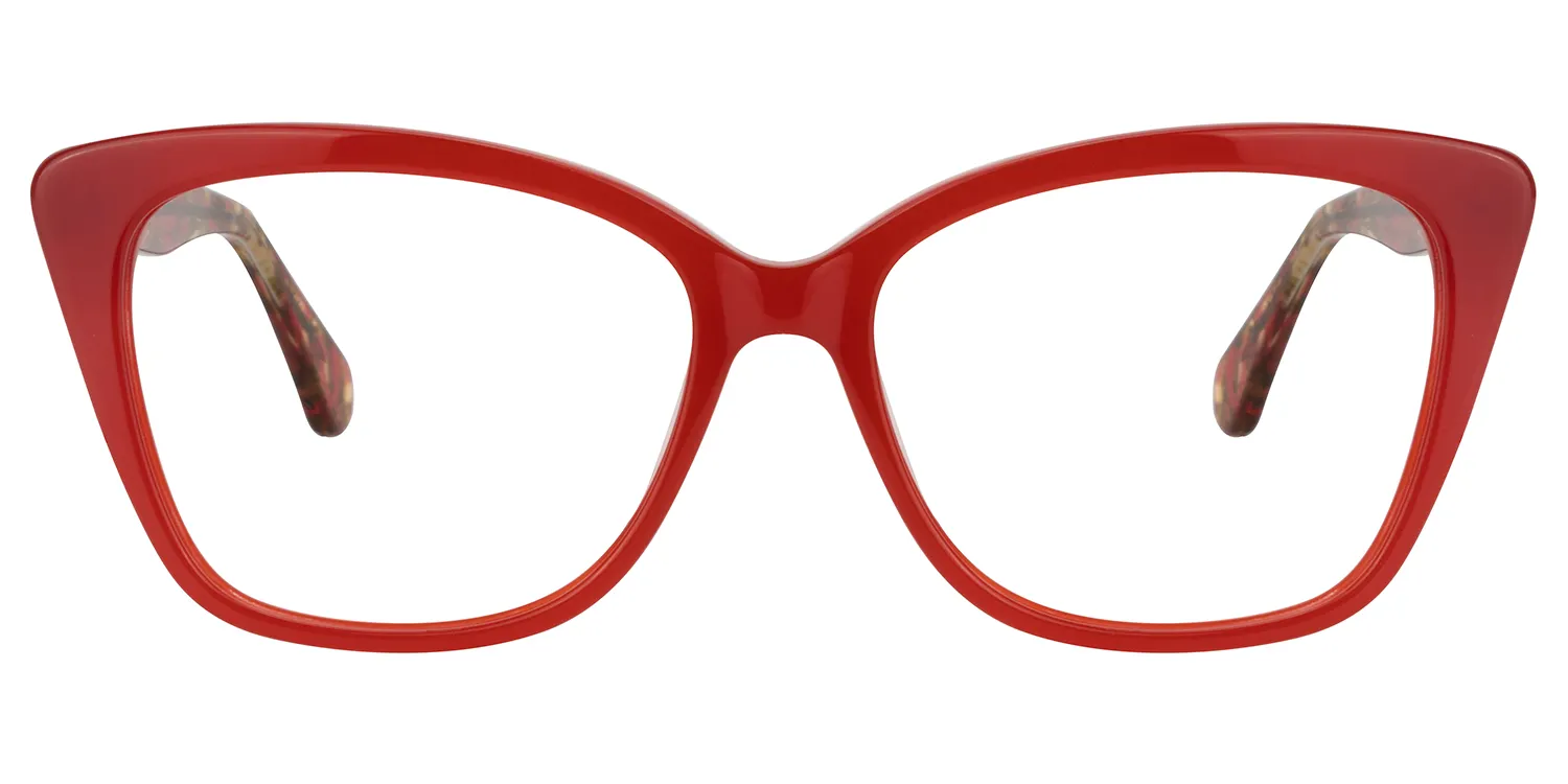 Greely Rot Schmeterling Brille Rot
