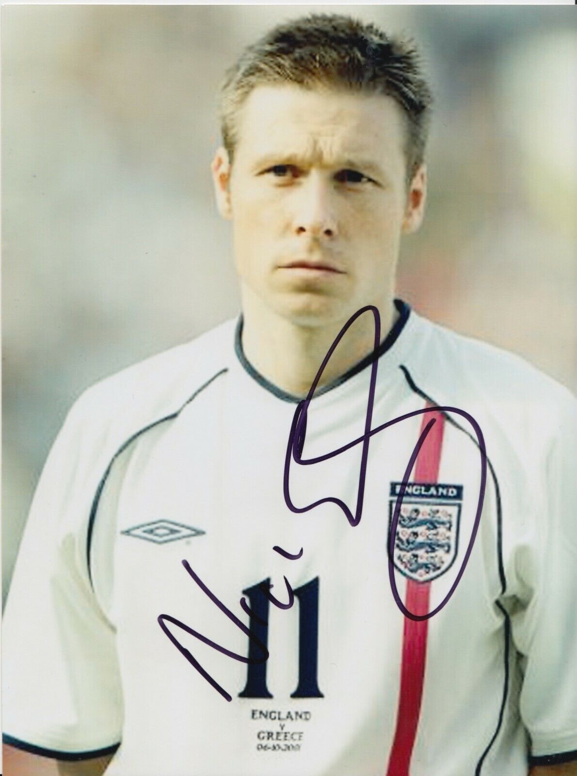 Nick Barmby Hand Signed 8x6 Photo Poster painting - England - Football Autograph.