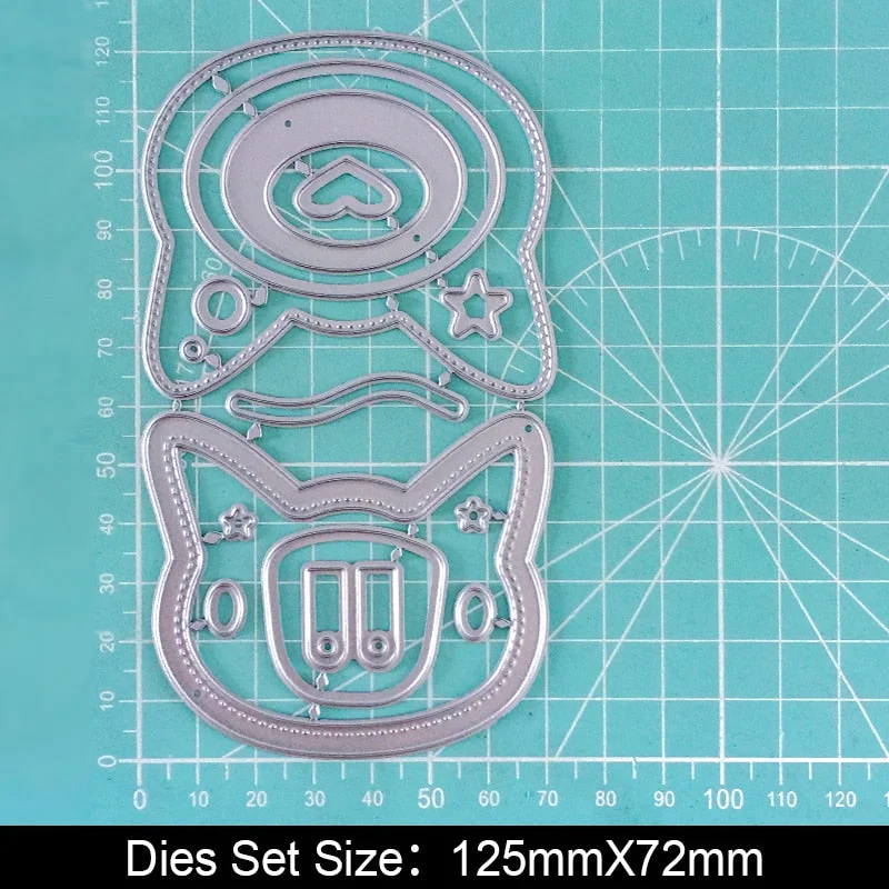 Pentagram Bottle Air Ball Star Craft Metal Cutting Dies for DIY Scrapbook Paper Cards Embossed Decorative